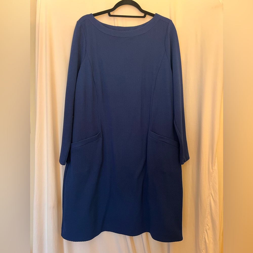 Boden Classic Navy Women's Long Sleeve Shift Dress
